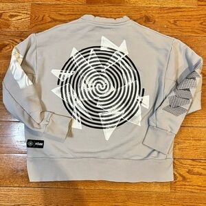 Noak Grey / Taupe crewneck sweater size large